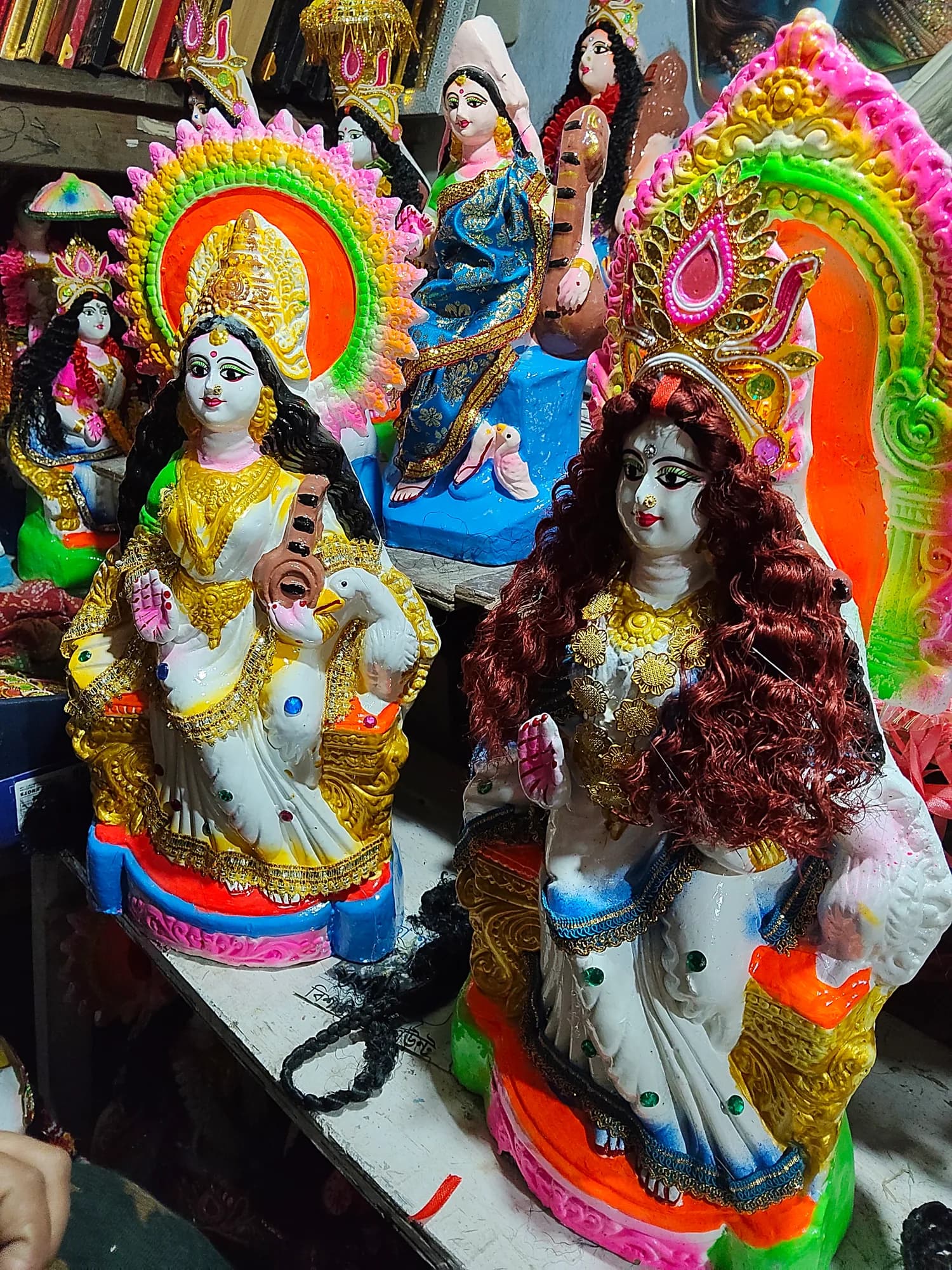 This year's Saraswati pratima